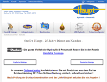 Tablet Screenshot of haupt-hydraulik.com